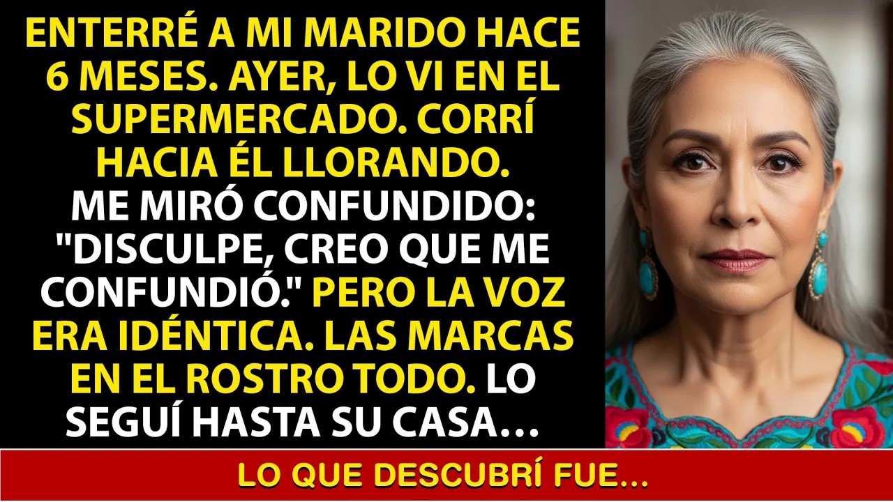 Enterré A Mi Marido Hace 6 Meses, Pero Lo Vi En El Supermercado  Entonces Lo SeguÍ  Lo Que Desc