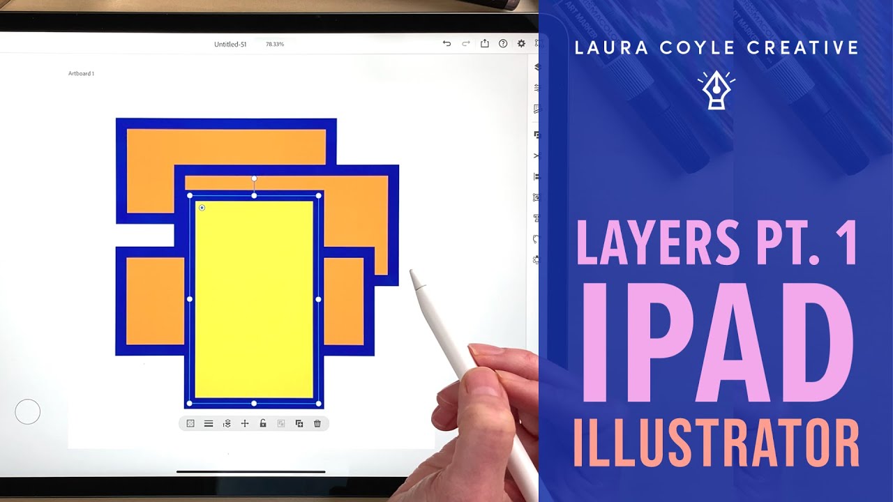Использование слоев в Adobe Illustrator на iPad