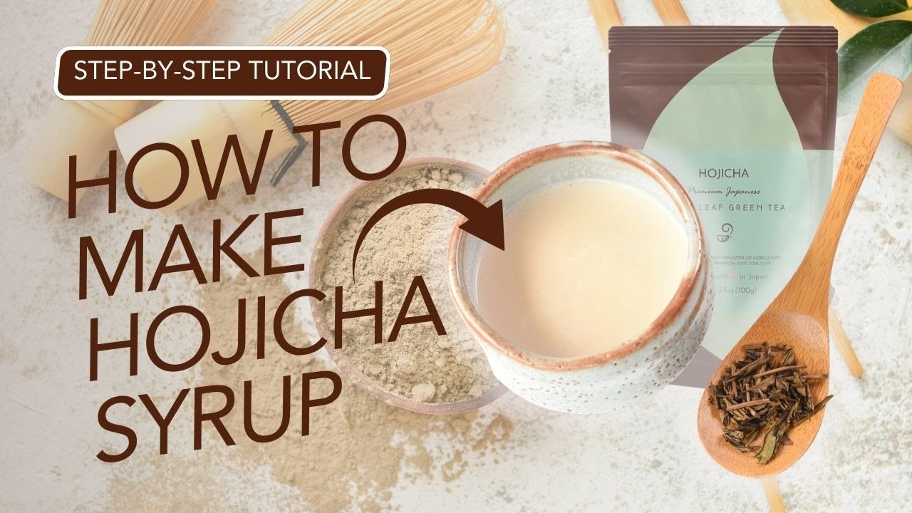 How to Make Hojicha Syrup using Hojicha Loose Leaf 🍂 Latte with Hojicha Syrup 🍵