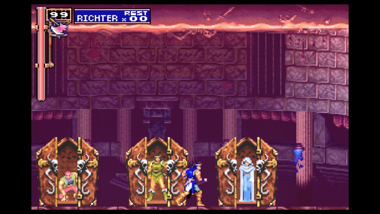 Castlevania SOTN Richter vs Trevor, Sypha & Grant