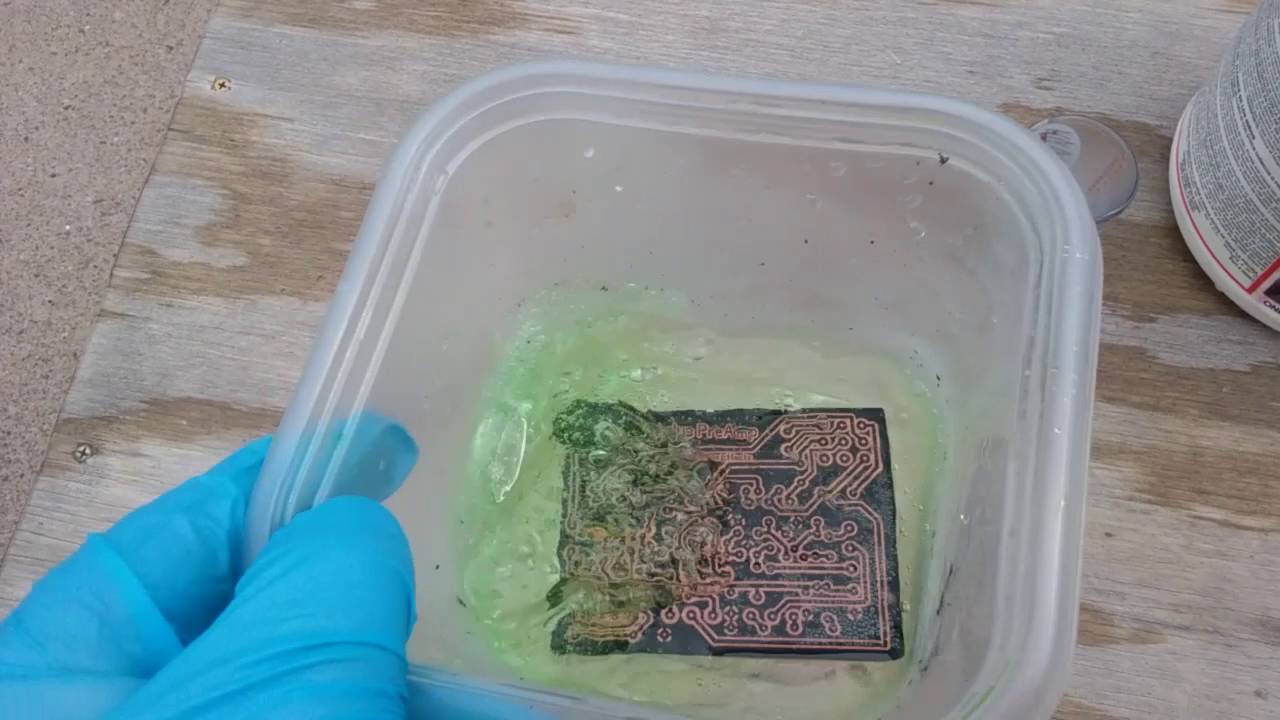 PCB etch the fast way. The 2 minute etch.