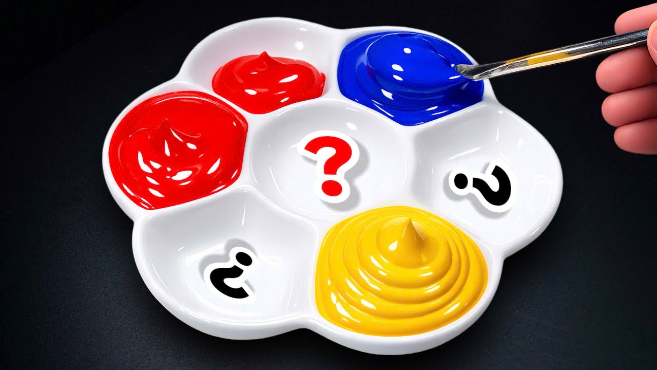 Making 4 Colors with Only 3 Primary Colors Red, Yellow, Blue || Color Zara