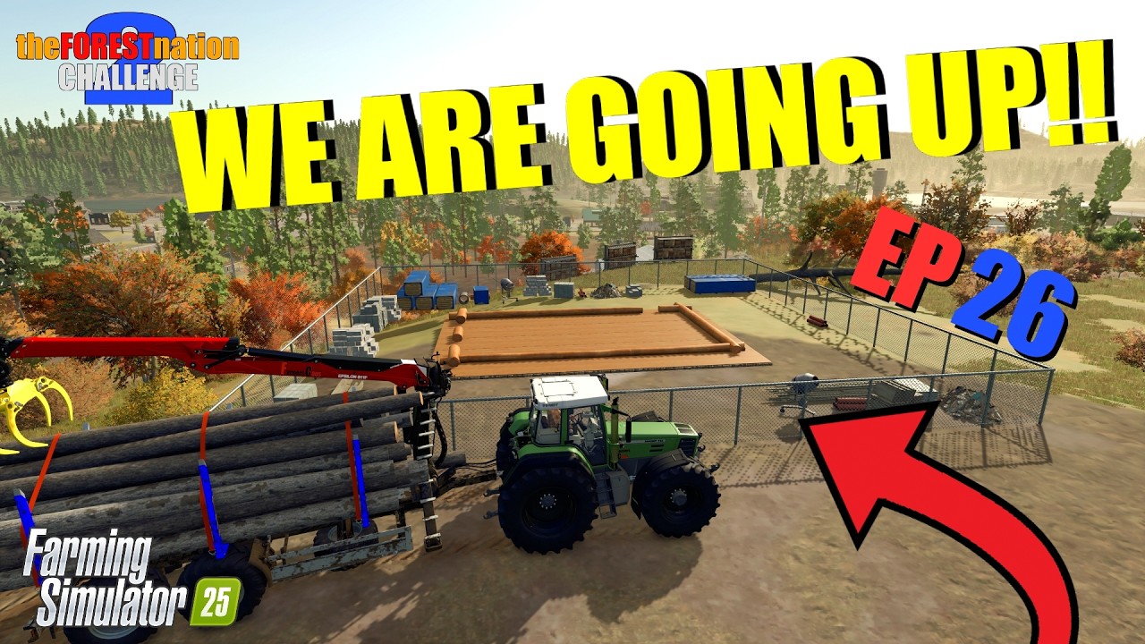 WE Got ANOTHER SAWMILL! | [EP26] FORESTRY CHALLENGE [Farming Simulator 25]