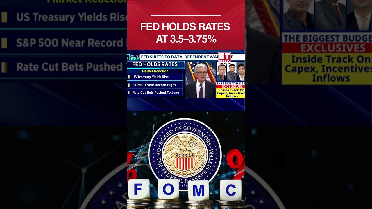 FOMC Meet Outcome: Fed Holds Rates At 3.5-3.75%, Signals Pause After Cuts #shorts #fomc #fedratecut