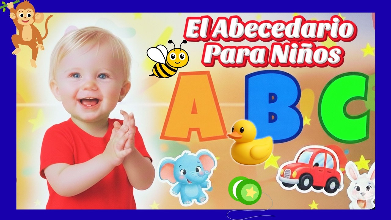 Abecedario en Español para Niños 👶🐝 Canción Infantil para Aprender las Letras A-Z