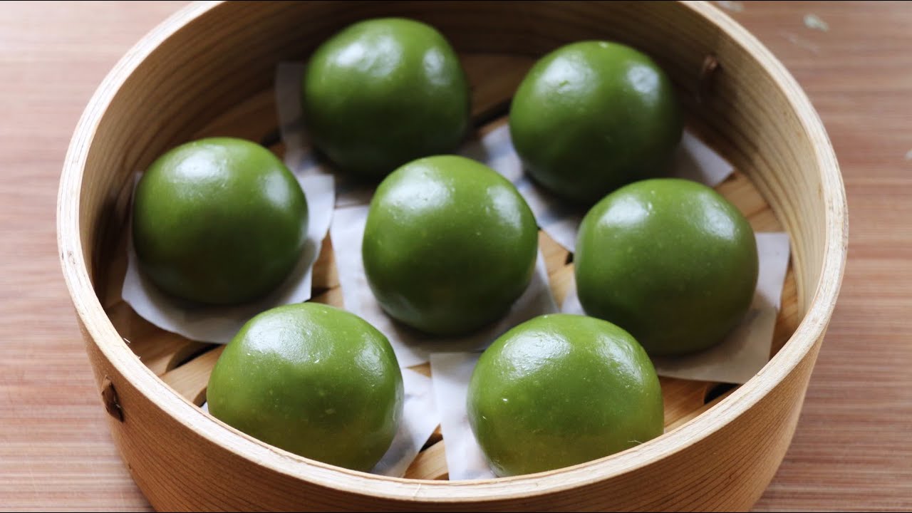 【青團】不用艾草也能做青團，清香翠綠，好吃又好看，咬壹口滿滿的餡料！