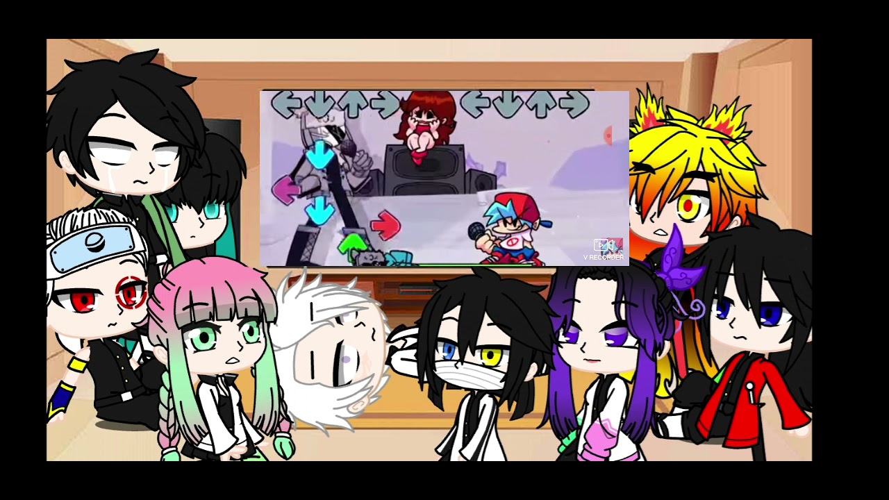 the hashira react to sarv and ruv mod form fnf