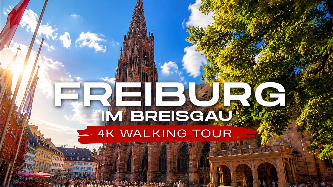 Freiburg im Breisgau, Germany 4K Walking Tour | Jewel of the Black Forest
