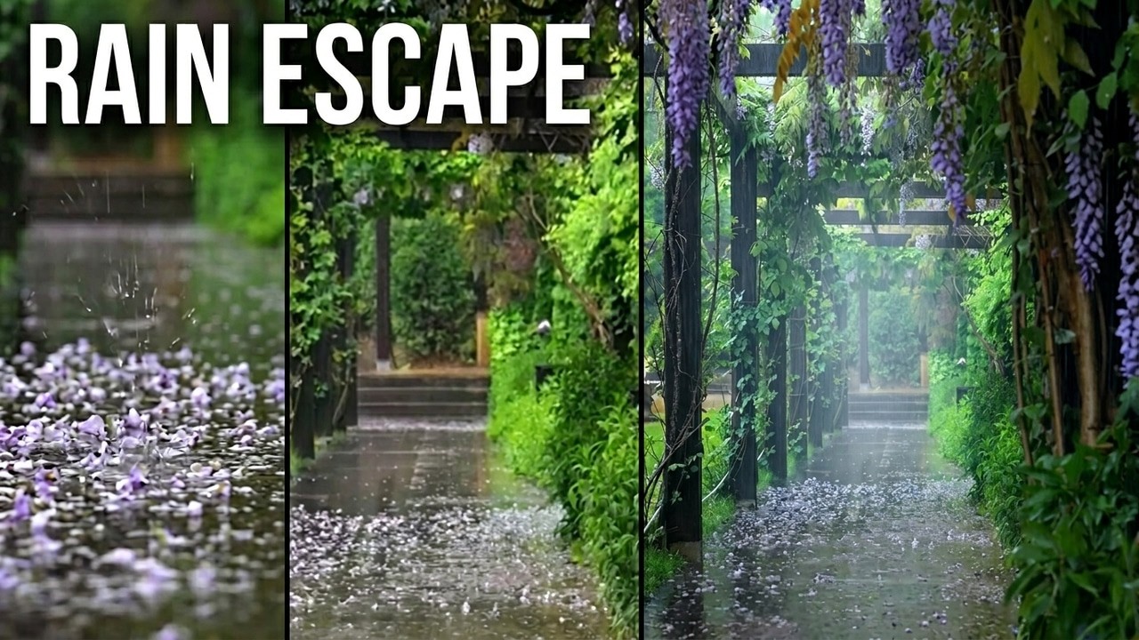 Enchanting Forest Rain Escape! #asmr #rainsounds