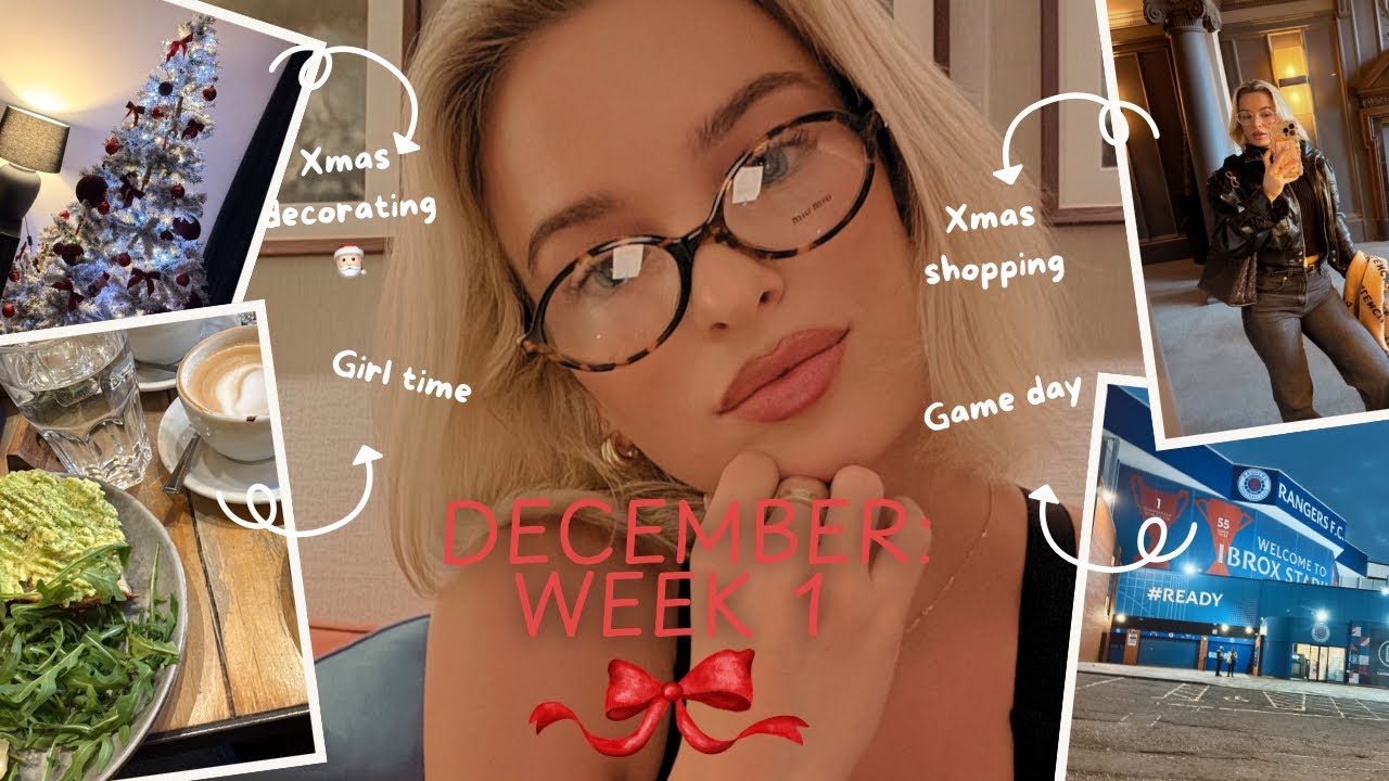 December: week 1 vlog | Game day | Shopping 🎅🏻| Girly catch ups | Christmas decorating 🎄
