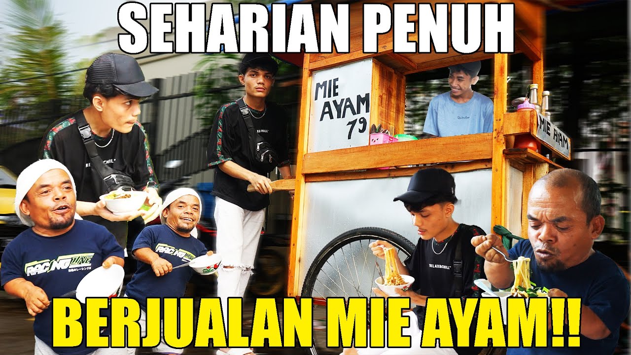 JUALAN MIE AYAM SEPI, UCOK BABA DAN ADAM MENJADI PENGLARIS DAN MEMBANTU TUKANG MIE AYAM!!