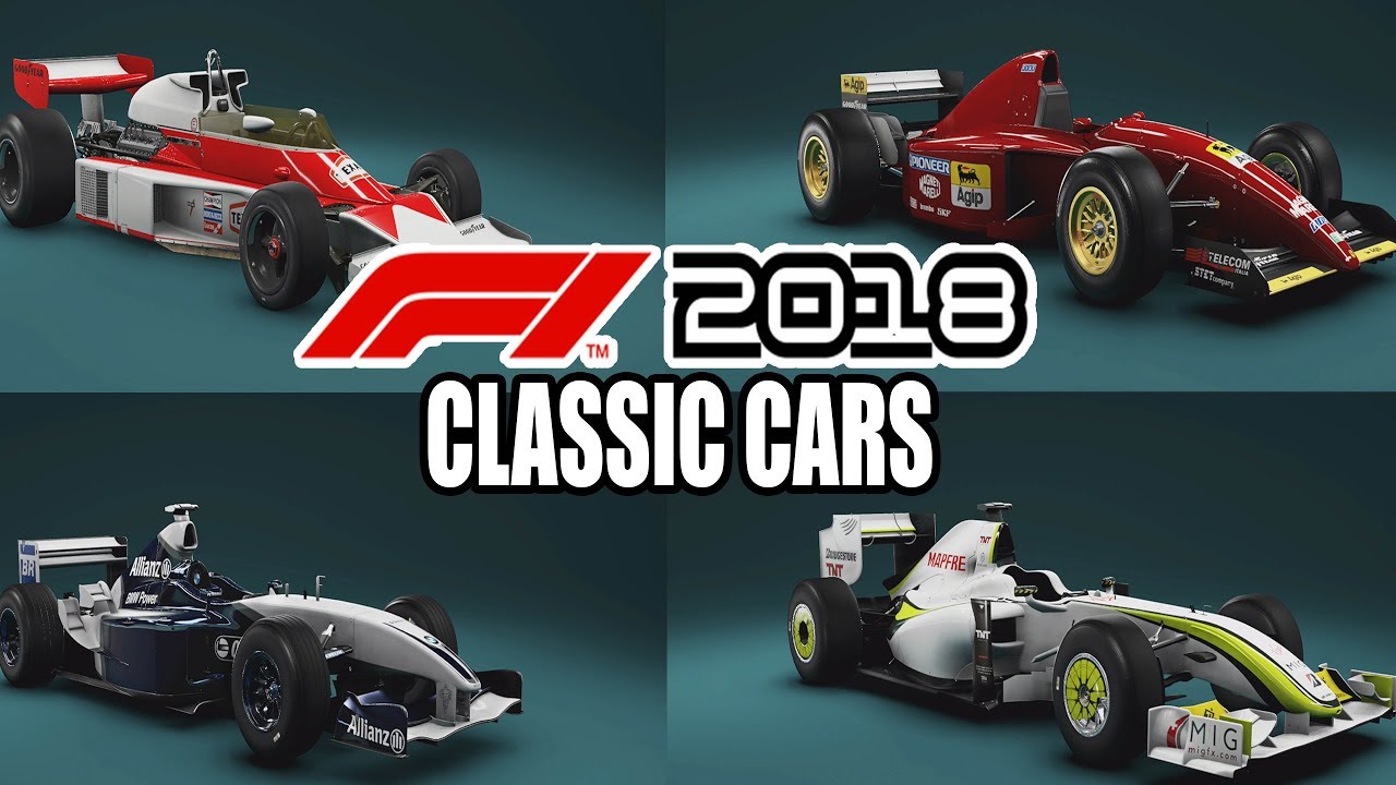 F1 2018 All Classic Cars Gameplay