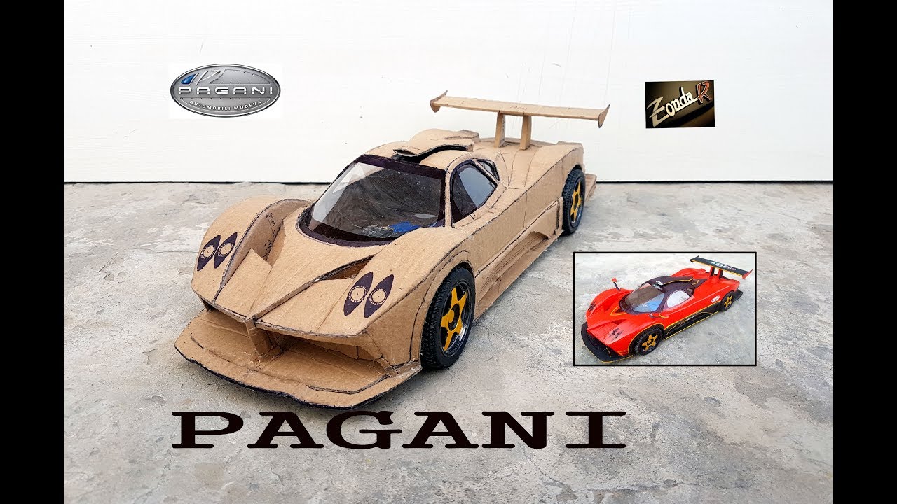 Amazing RC PAGANI ZONDA R || How to make Cardboard Pagani car || DIY  || Electric toy car