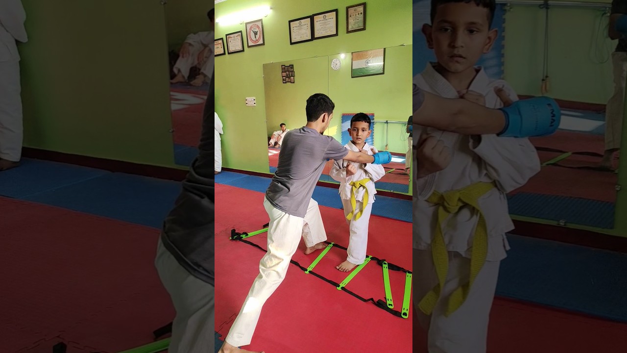 Little Champ Learning the Basics of Karate 🥋 #karate #littlechamps #champion
