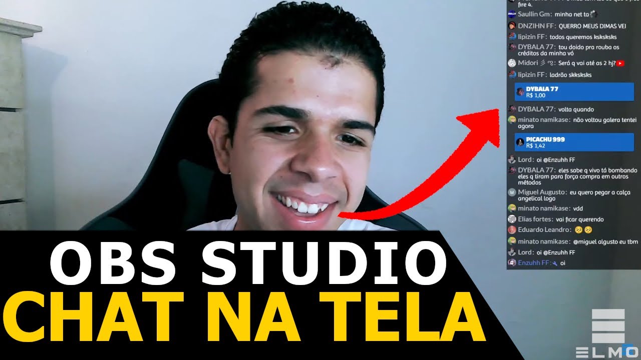 Como colocar chat do YouTube no OBS Studio | Fácil e rápido - Elmo