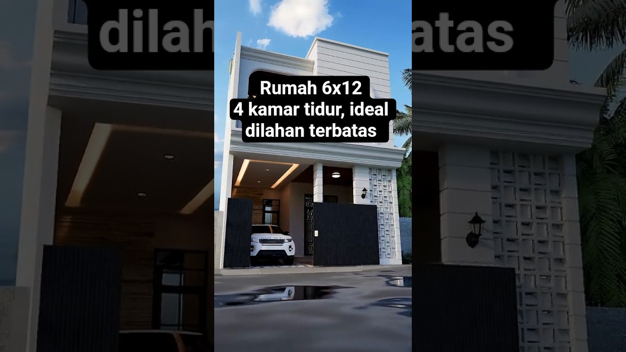 Rumah Impian 4 Kamar di Lahan Minimalis 6x12? BISA! Lihat Desainnya!