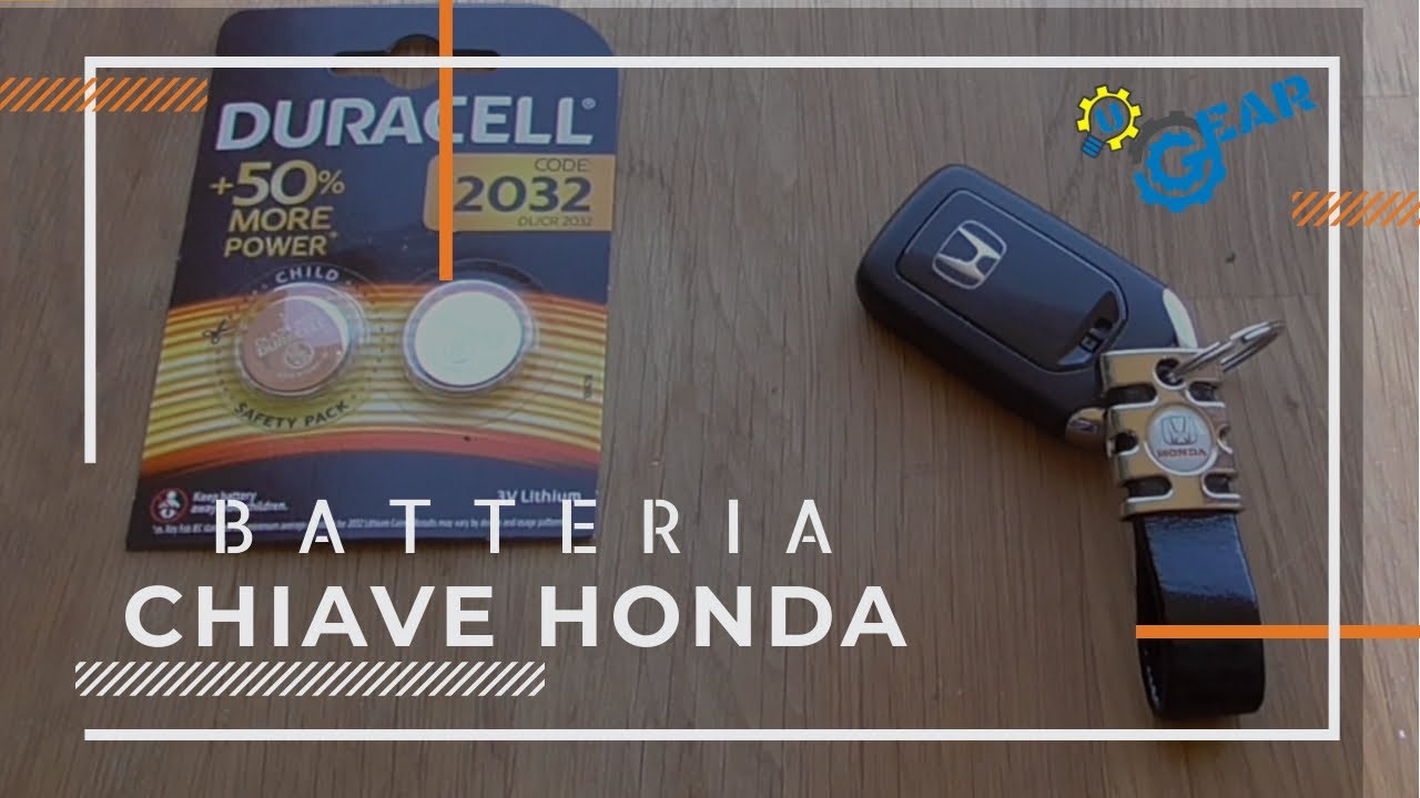 Sostituzione Batteria Chiave Honda