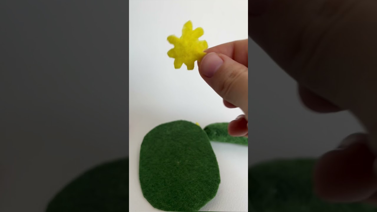 Ke&ccedil;eden salatalık yapımı #annebebek #diy #diycrafts #felt #yaratıcıfikirler