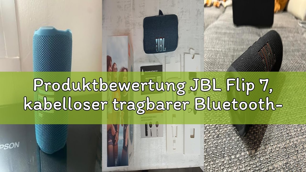 Produktbewertung JBL Flip 7, kabelloser tragbarer Bluetooth-Lautsprecher, 16 Stunden Akkulaufzeit, I