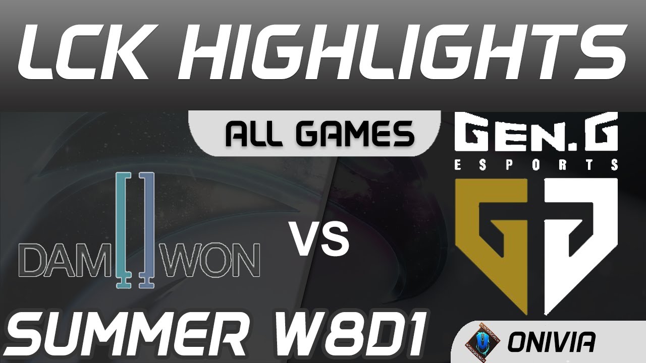 DWG vs GEN Highlights ALL GAMES LCK Summer Season 2020 W8D1 DAMWON Gaming vs Gen G by Onivia