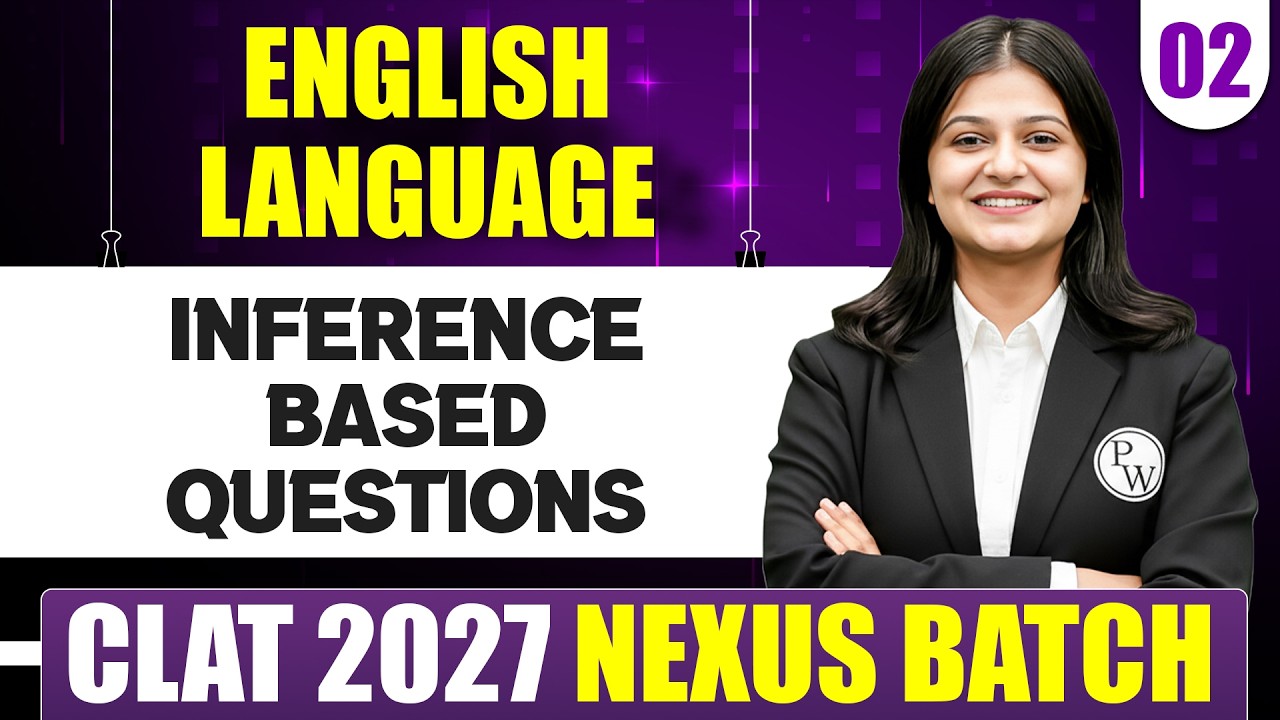 English Language 02 | Inference Based Questions | CLAT 2027 Preparation