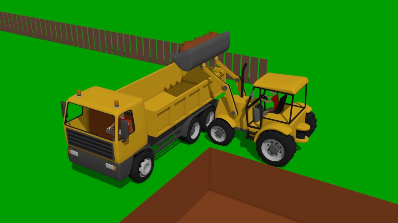 Mini Excavator, Bulldozer and other Construction vehicles for KIDS and BABIES | Fairy tales Vehicles