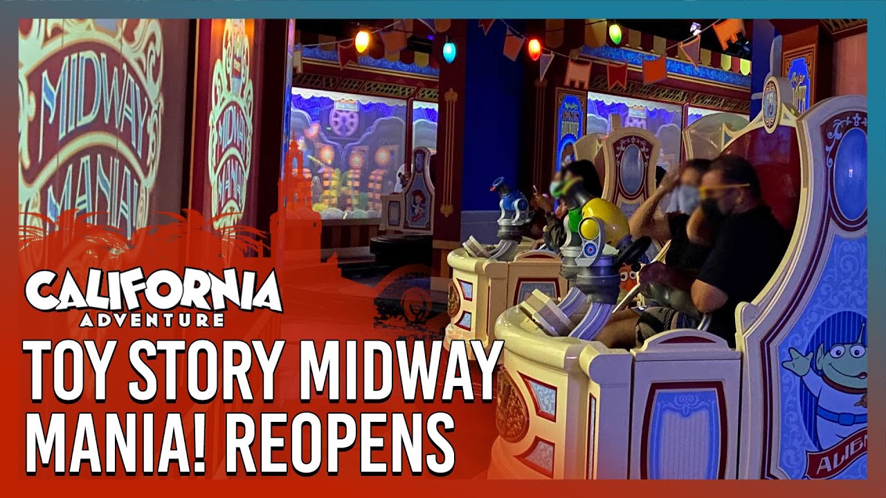 Toy Story Midway Mania! Reopens at Disney California Adventure