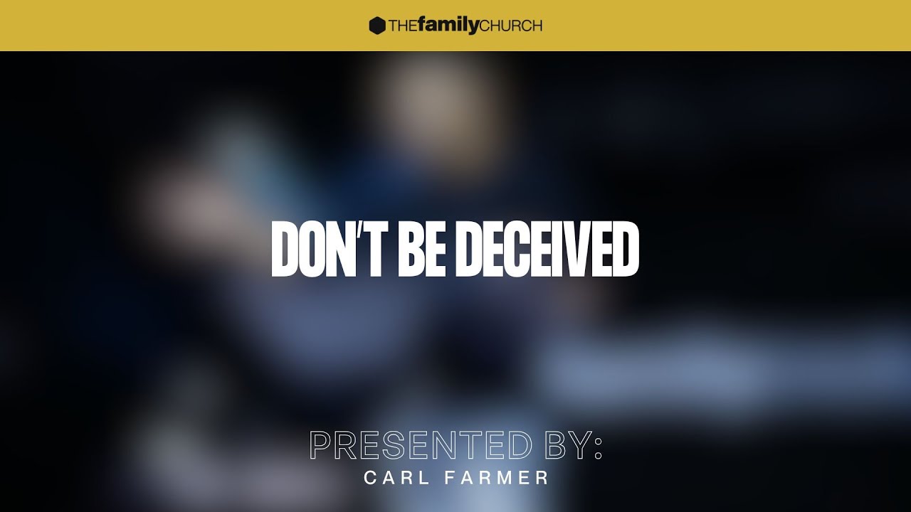 DON'T BE DECEIVED 02.01.26