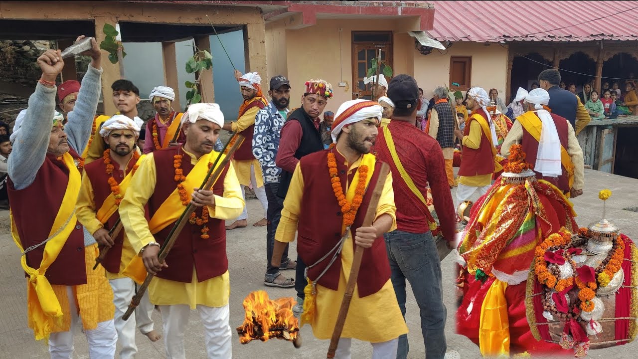 पांडव नृत्य ग्राम पंचायत संग्राली में ।। भूत प्रेतों की विदाई कार्यक्रम।। Pahadi lifestyle vlog।। 