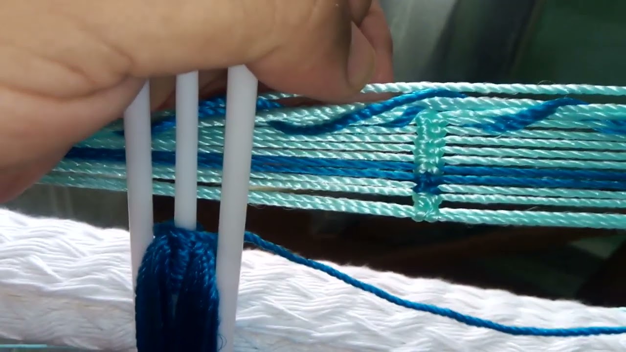 Tecnica de 3 guias, aprende a tejer una hamaca artesanal EXPLICADO.