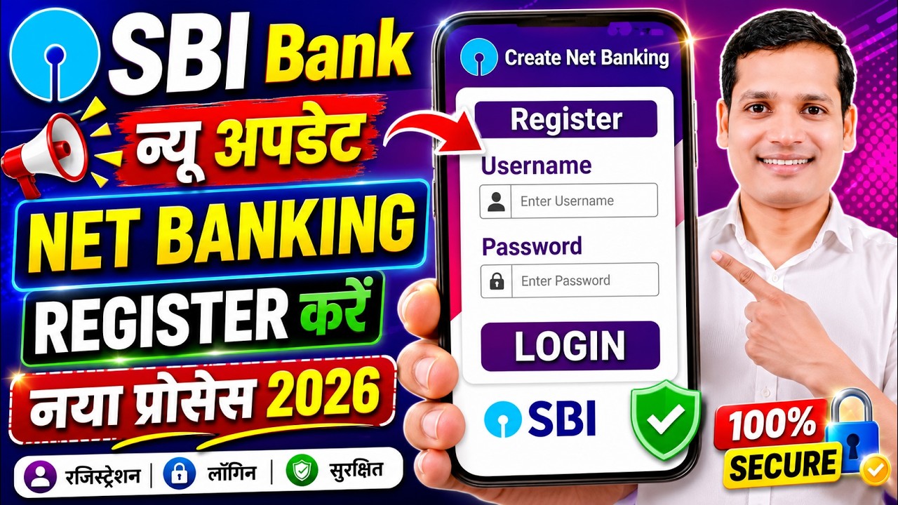 SBI Net Banking Online Registration 2026 | How to register sbi internet banking | Sbi net banking