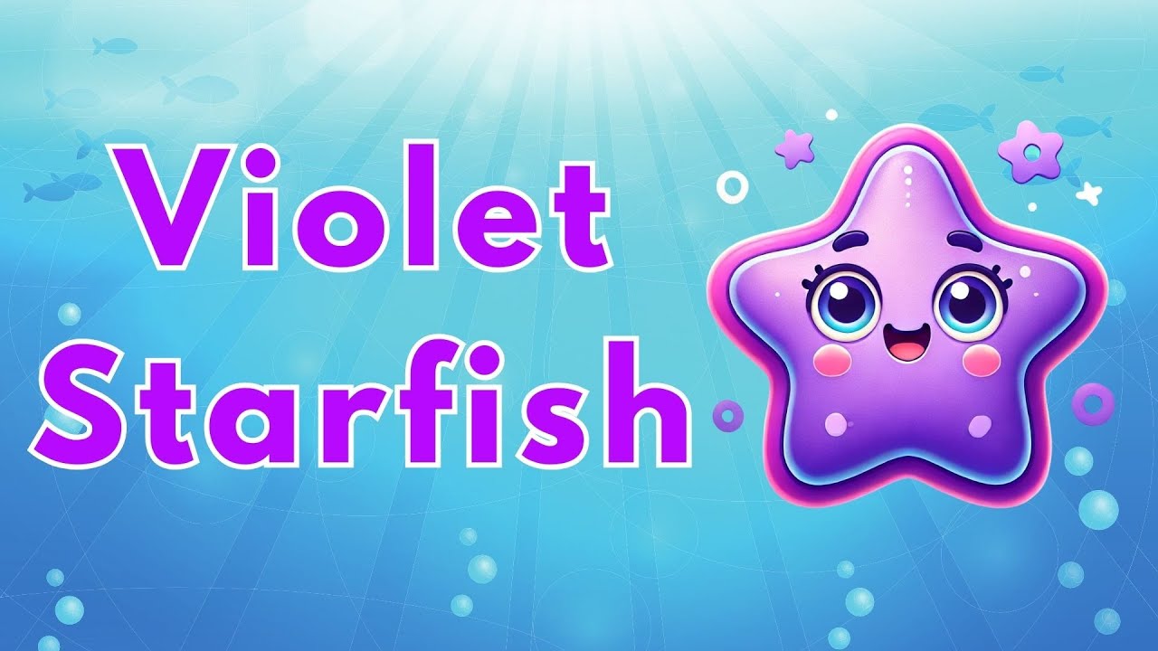 Rainbow Starfish Colors Song for Toddlers | Ocean Friends 123 | Toddler Songs | Nursery Rhymes |