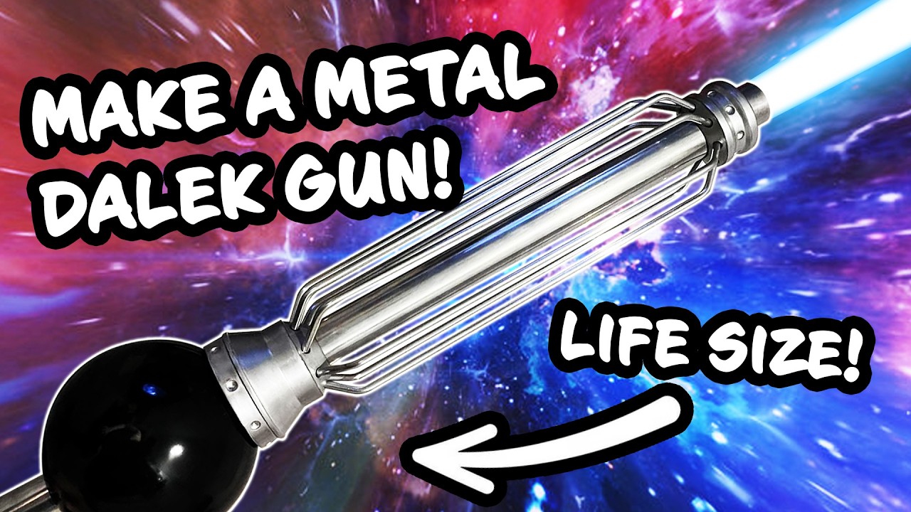 Making a LIFE SIZE Dalek Gun from Doctor Who with Metal Parts!
