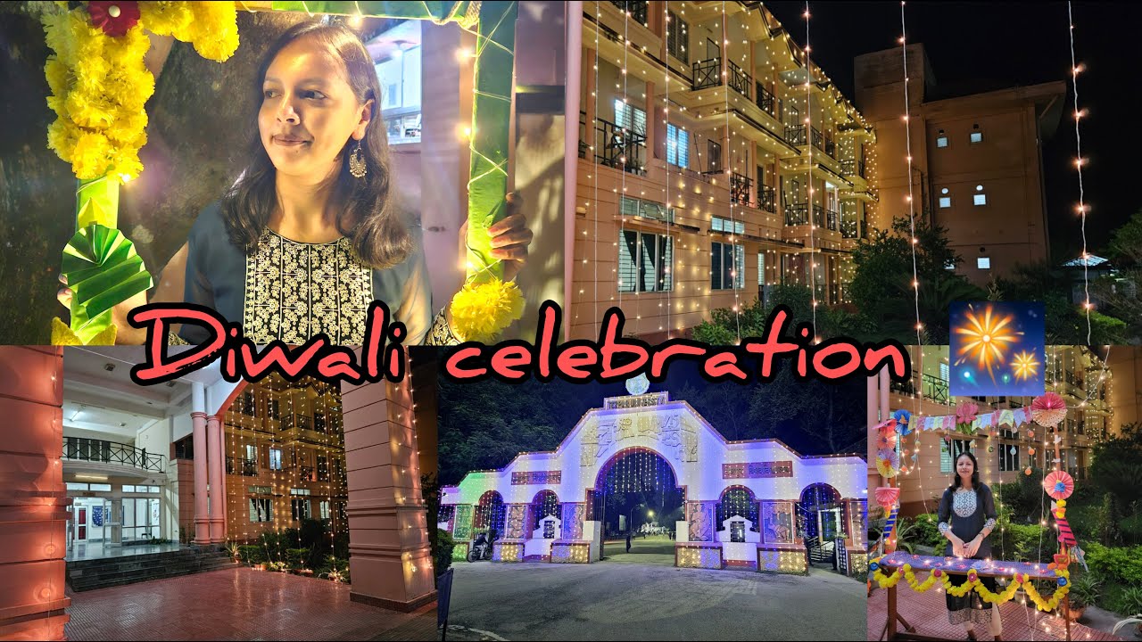 Diwali celebration 🎆 || Hostel decoration || Tezpur University, Assam