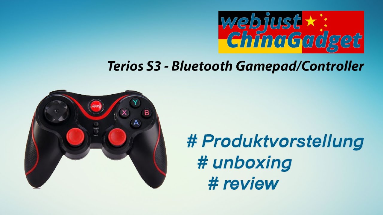 Terios S3 - Bluetooth Gamepad/Controller [ unboxing - review - german/deutsch ]
