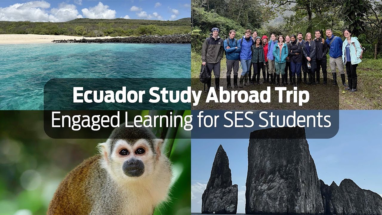Loyola School of Environmental Sustainability students study abroad in Ecuador