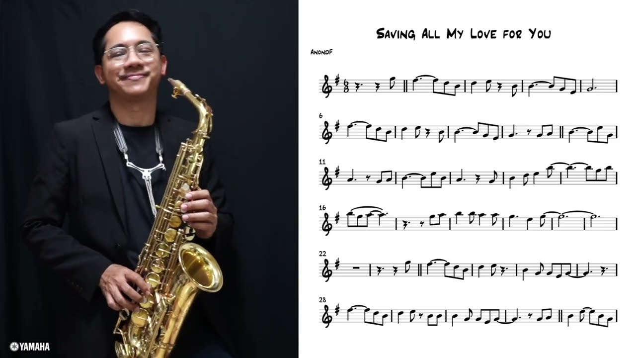 Saving All My Love for You (Whitney Houston) transcription for saxophone