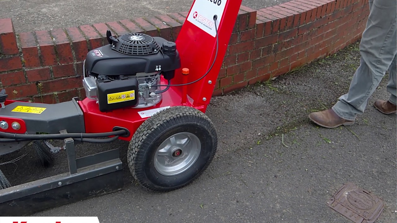 The Weedo in ACTION dedicated machine for moss and weed removal