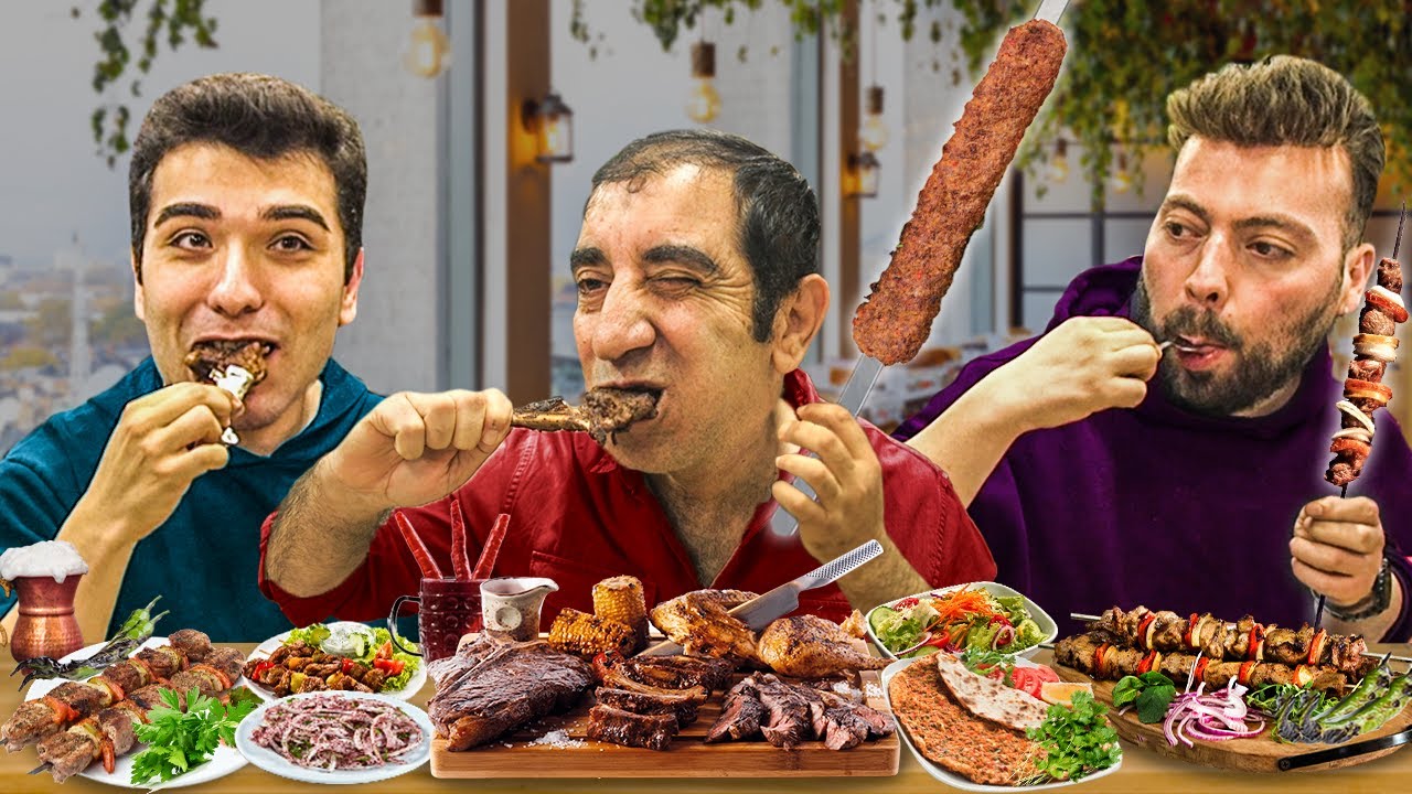 10 KİLO ET YEDİK !! (Adana Kebap,Pirzola,Ciğer) @Fırat Sobutay @Turgut Ekim