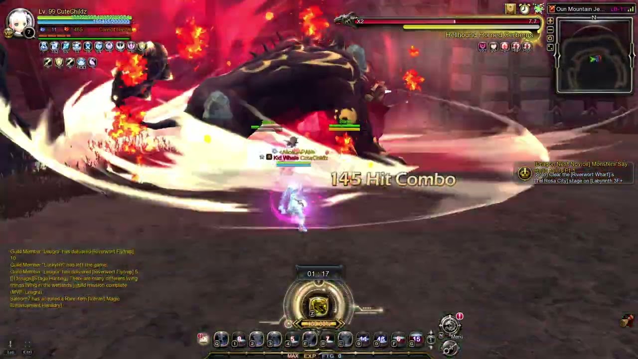 Dragon Nest Sea - Physician Solo Faction Conquest 30 Quadrillion Damage With VDJ + ADJ