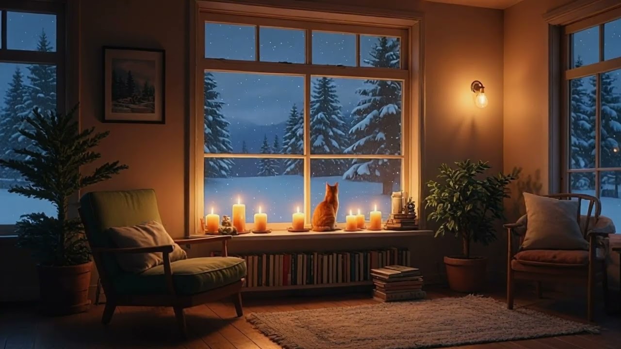 Silent Snow Lofi Beats 🌙 Deep Focus, Calm Mind, Cozy Vibes