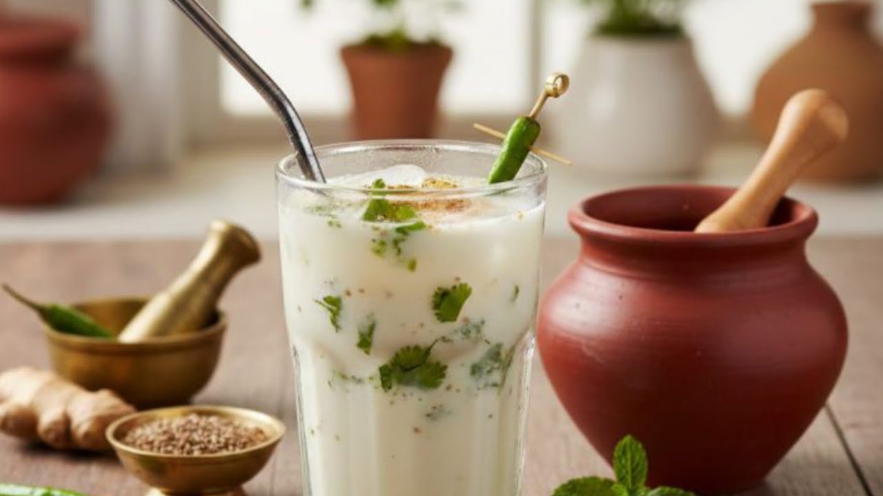 घरगुती मसाले ताक | पचनासाठी फायदेशीर पेय😋👍