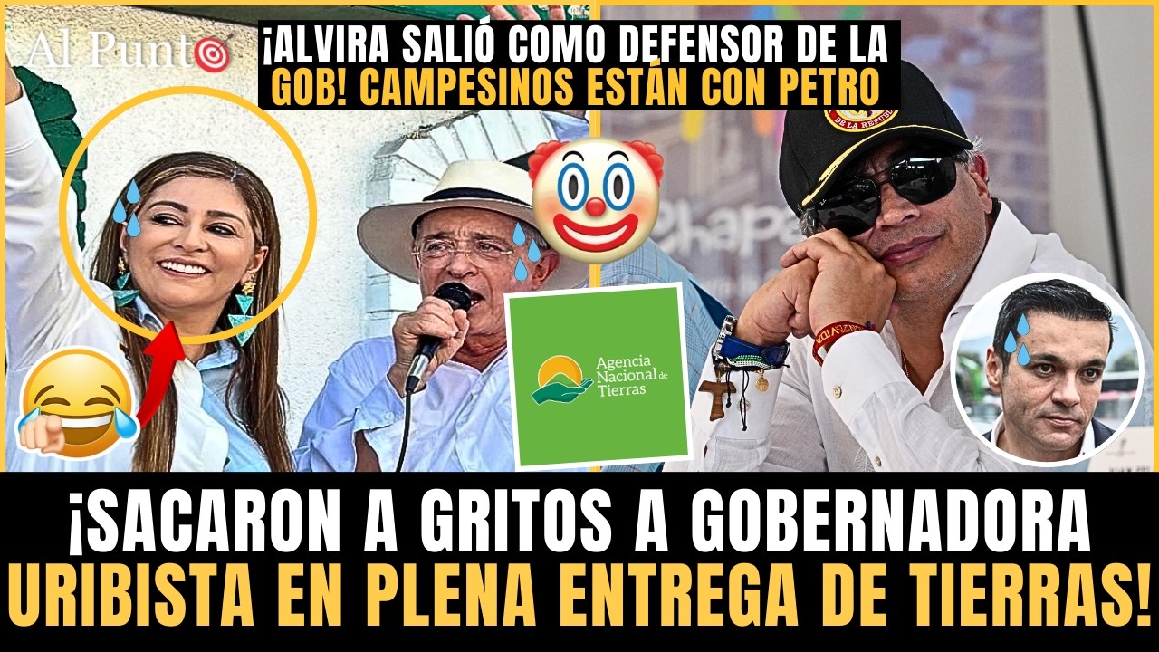 ¡Le TIRARON DE TODO! Campesinos SACARON CORRIENDO a Gobernadora uribista ¡Se fue a LLORAR a MEDIOS!