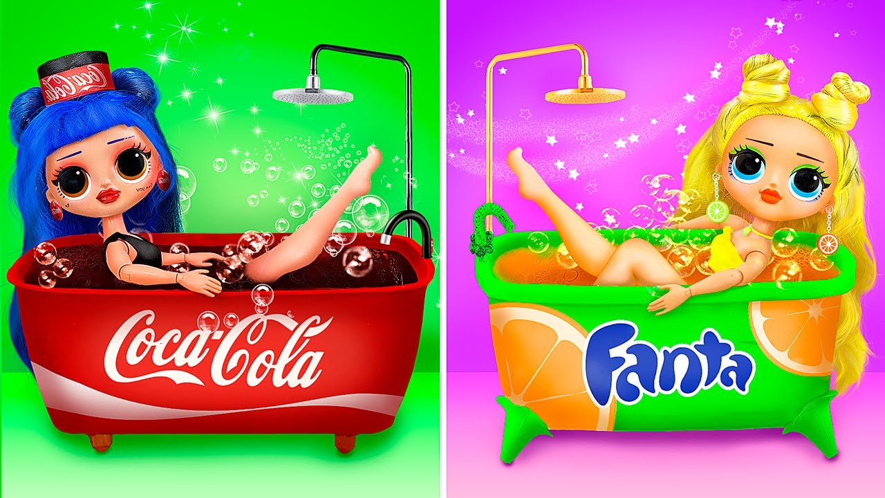 Fanta проти Coca-Cola / 14 ідей для ляльок ЛОЛ Сюрприз