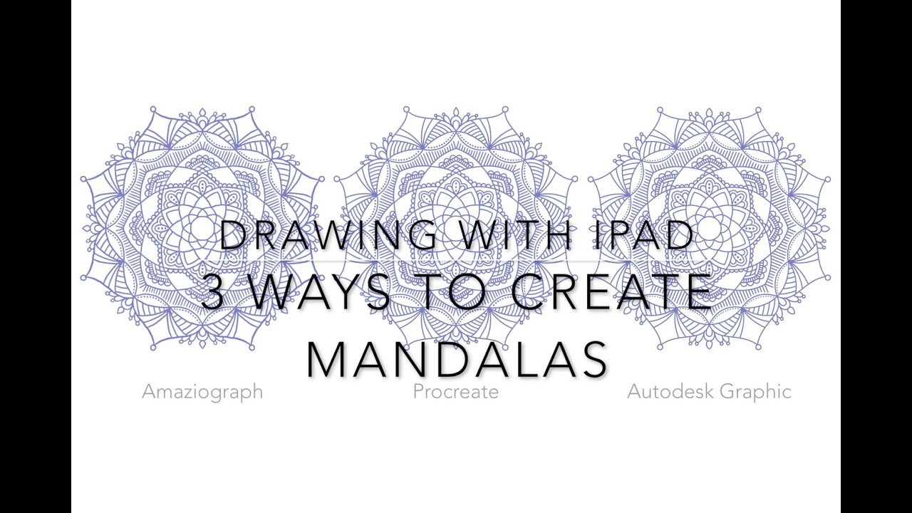 3 ways to create mandalas with iPad/iPad Pro