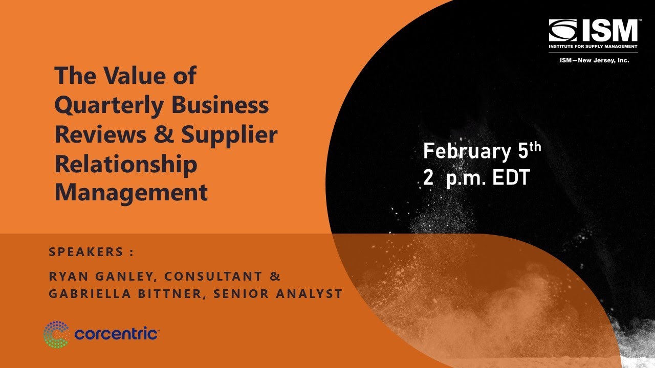The Value of Quarterly Business Reviews & Supplier Relationship Management