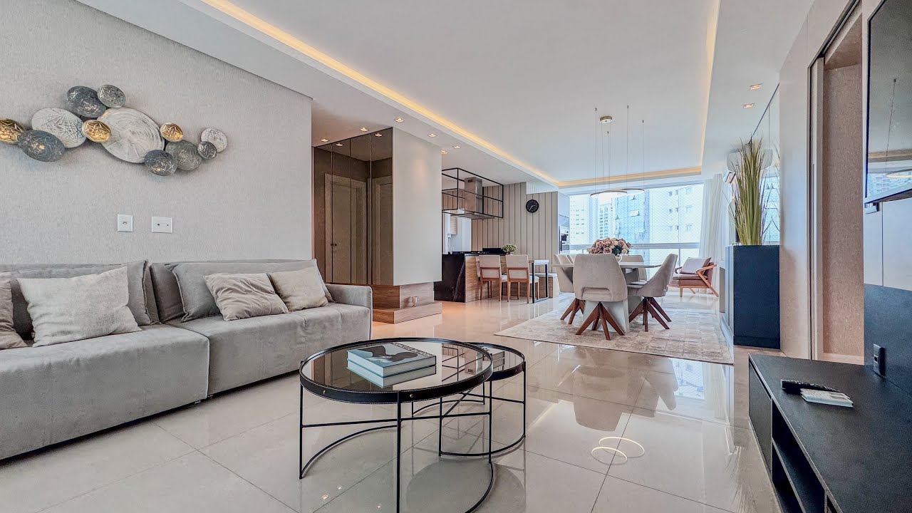 Um apartamento finamente decorado numa das melhores regiões de Balneário Camboriú. 