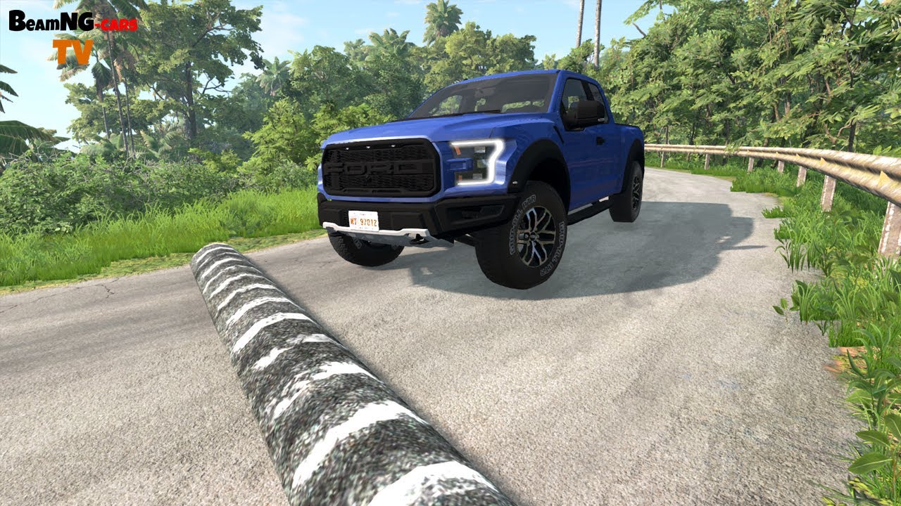 Cars Bus and Truck vs Speed Bumps #1 - BeamNG.drive | BeamNG-Cars TV