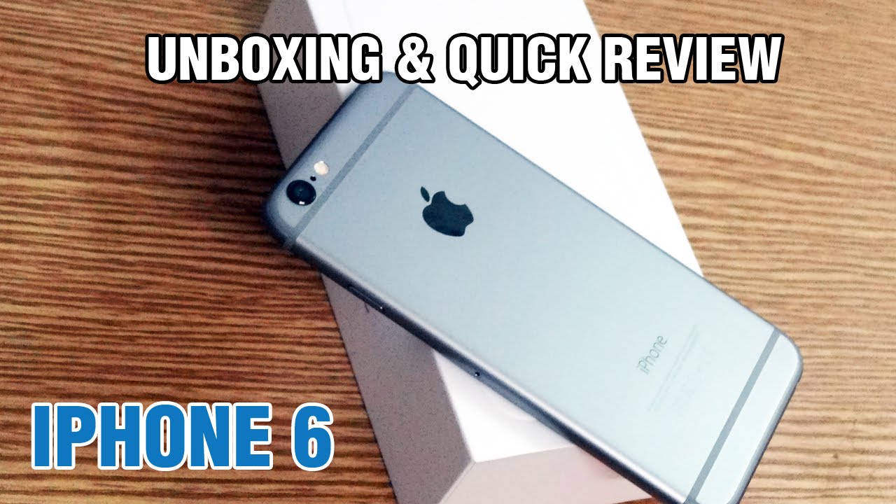 iphone 6 space grey unboxing and quick review