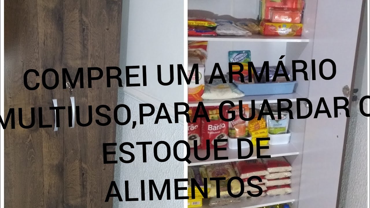 NOVO ARMÁRIO PARA ESTOQUE ♥️/Estoque alimentos